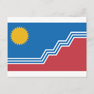 Carte Postale Drapeau de Sioux Falls, Dakota du Sud