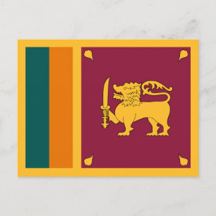 Carte Postale Drapeau de Sri Lanka