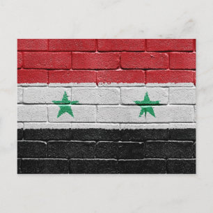 Carte Postale Drapeau de Syrie