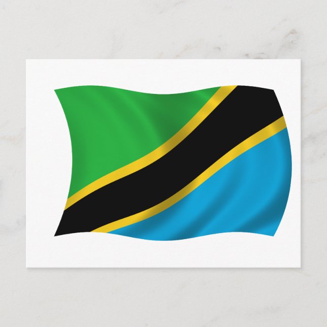 Carte Postale Drapeau de Tanzanie (Devant)