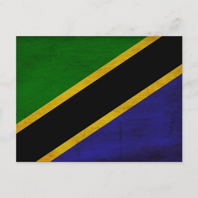 Carte Postale Drapeau de Tanzanie (Devant)