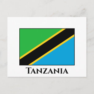 Carte Postale Drapeau de Tanzanie