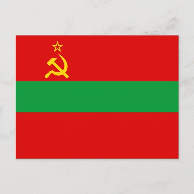 Carte Postale Drapeau de Transnistrie (Devant)