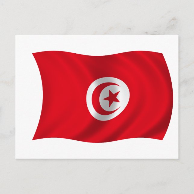 Carte Postale Drapeau de Tunisie (Devant)
