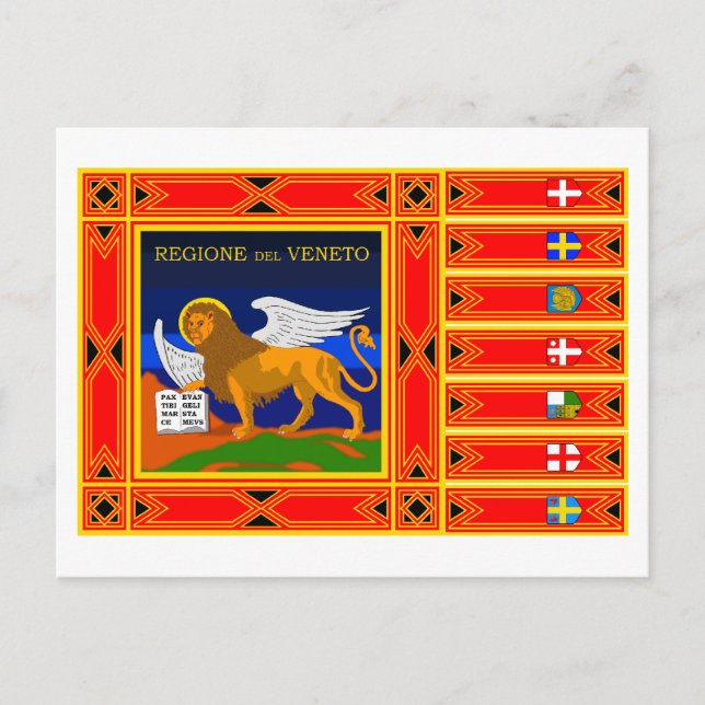 Carte Postale Drapeau de Veneto (Devant)