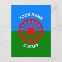 Drapeau de voyageur tzigane romani officiel person