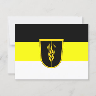 Carte Postale Drapeau de Wolgadeutsche (version noir/jaune/blanc