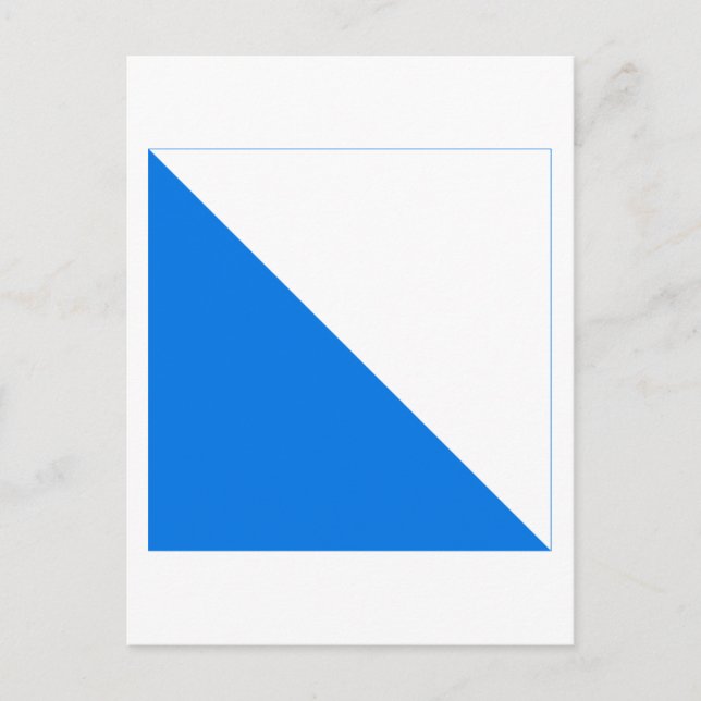 Carte Postale Drapeau de Zurich (Devant)