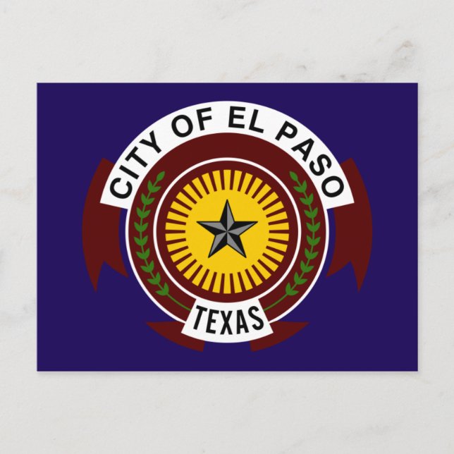 Carte Postale Drapeau d'El Paso (Devant)