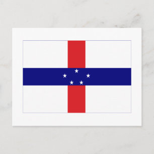 Carte Postale Drapeau des Antilles Pays-Bas