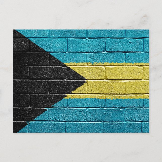 Carte Postale Drapeau des Bahamas (Devant)