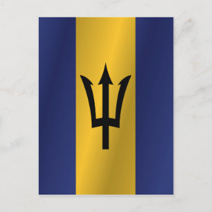 Carte Postale Drapeau des Barbade