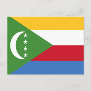 Carte Postale Drapeau des Comores