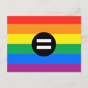 Carte Postale Drapeau des droits des homosexuels