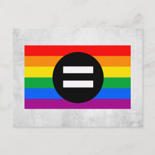 Carte Postale Drapeau des droits gays