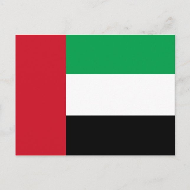 Carte Postale Drapeau des Émirats arabes unis (Devant)