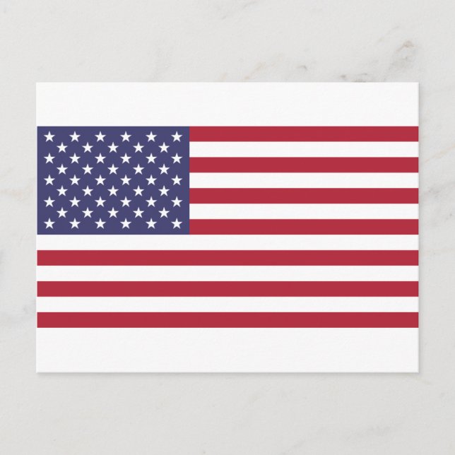 Carte Postale Drapeau des États-Unis (Devant)