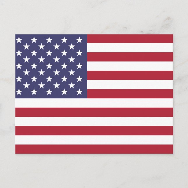 Carte Postale Drapeau des États-Unis (Devant)