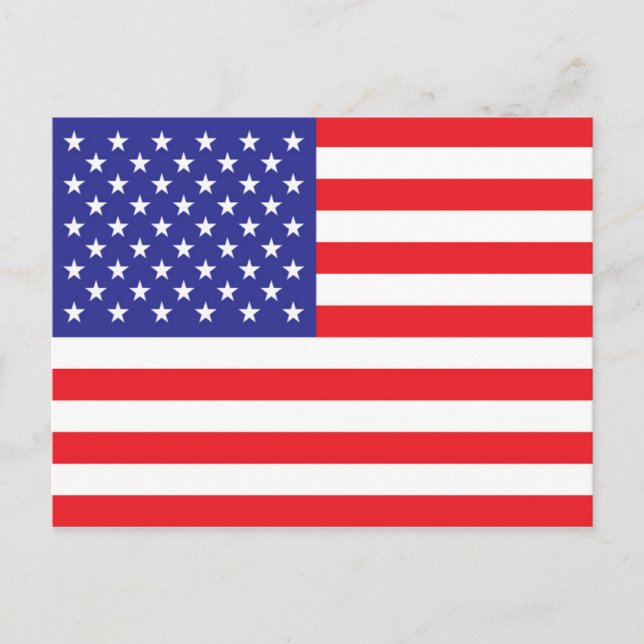 Carte Postale Drapeau des États-Unis d'Amérique (Devant)