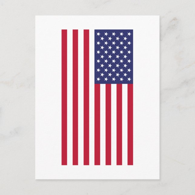 Carte Postale Drapeau des États-Unis d'Amérique (Devant)