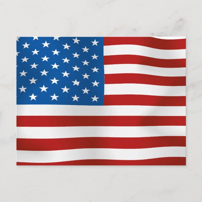 Carte Postale Drapeau des États-Unis d'Amérique (Devant)