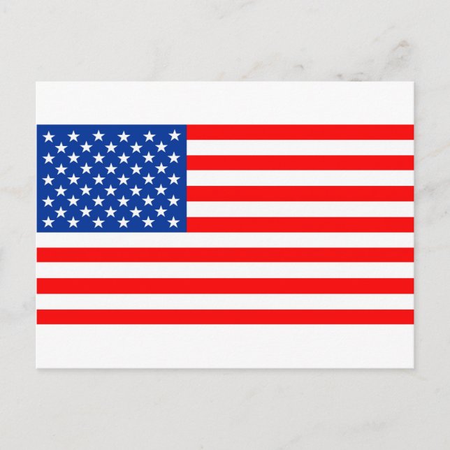 Carte Postale Drapeau des États-Unis d'Amérique (Devant)