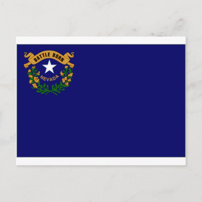 Carte Postale Drapeau des États-Unis du Nevada (Devant)