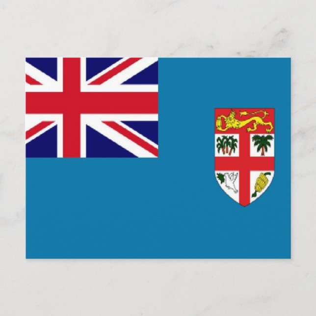 Carte Postale Drapeau des Fidji (Devant)