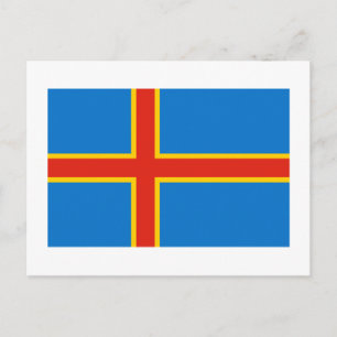 Carte Postale Drapeau des îles Aland