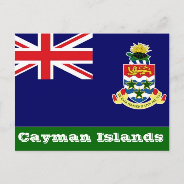 Carte Postale Drapeau des îles Caïmans (Devant)