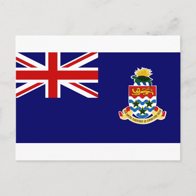 Carte Postale Drapeau des îles Caïmans (Devant)