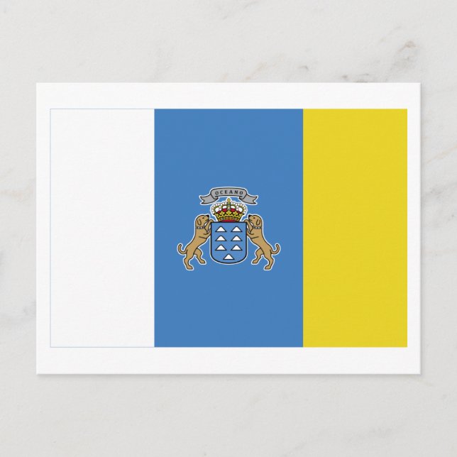 Carte Postale Drapeau des îles Canaries (Devant)