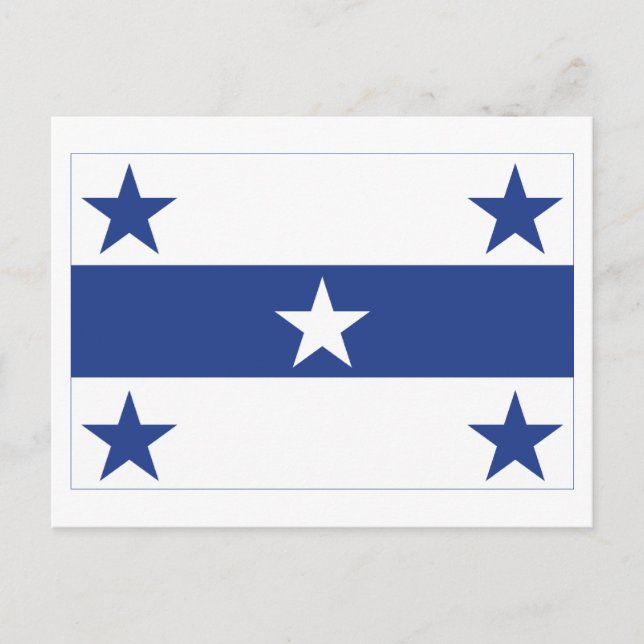 Carte Postale Drapeau des îles Gambier (Devant)