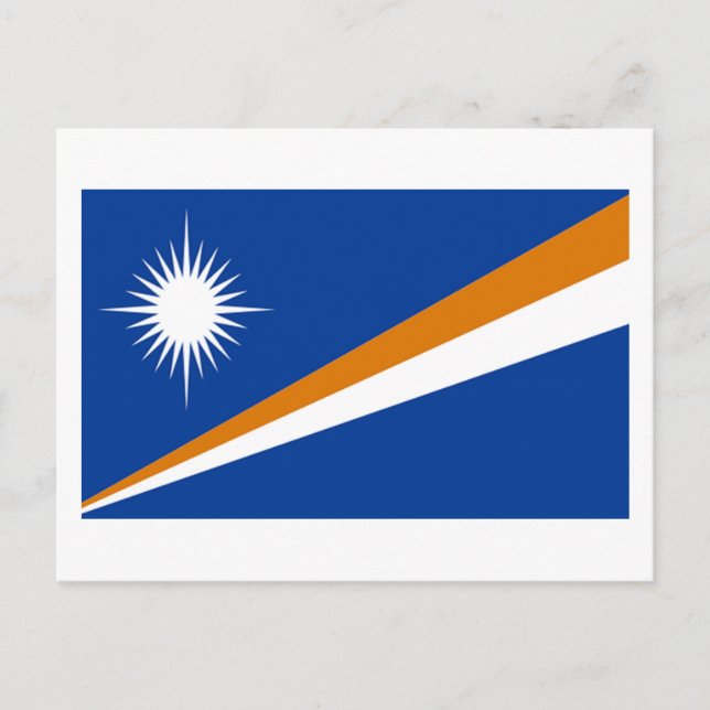 Carte Postale Drapeau des Îles Marshall (Devant)