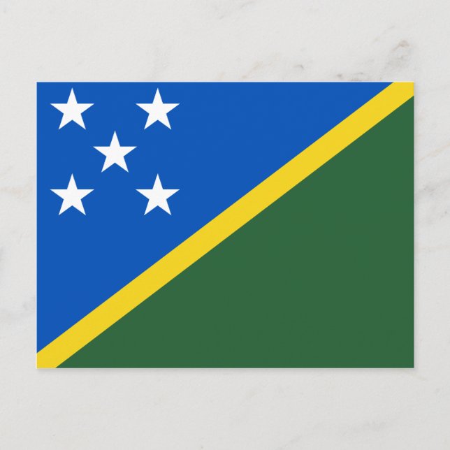 Carte postale Drapeau des Îles Salomon (Devant)