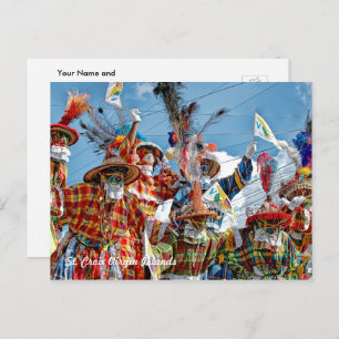 Carte Postale Drapeau des îles Vierges américaines Mocko Jumbies