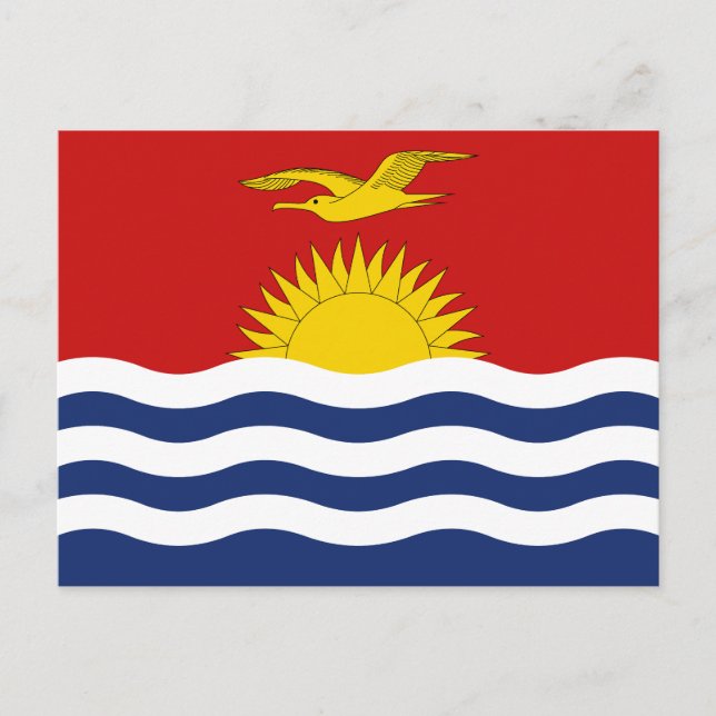 Carte Postale Drapeau des Kiribati (Devant)