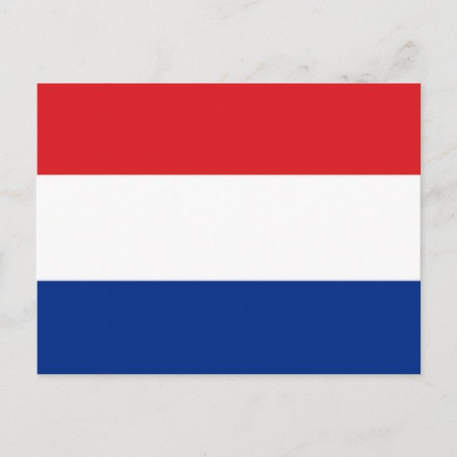 Carte Postale Drapeau des Pays-Bas (Devant)