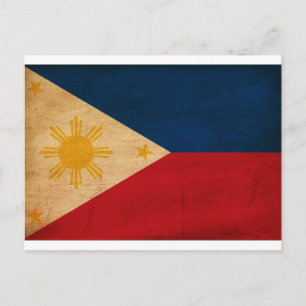 Carte Postale Drapeau des Philippines
