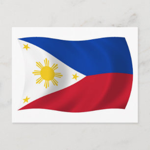 Carte postale drapeau des Philippines
