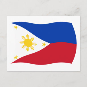 Carte postale drapeau des Philippines