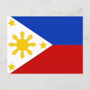 Carte Postale Drapeau des Philippines