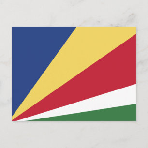Carte Postale Drapeau des Seychelles