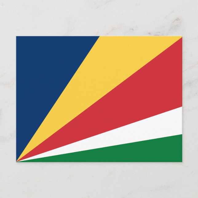 Carte Postale Drapeau des Seychelles (Devant)