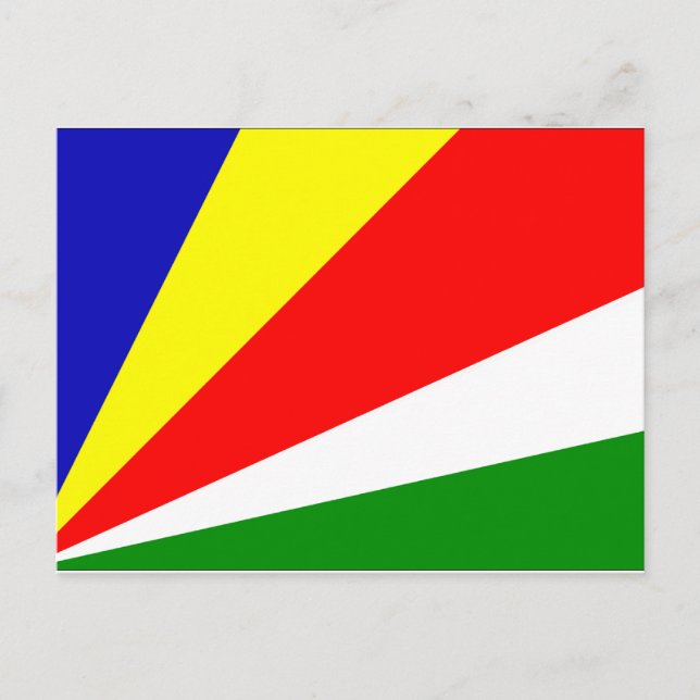 Carte Postale Drapeau des Seychelles (Devant)