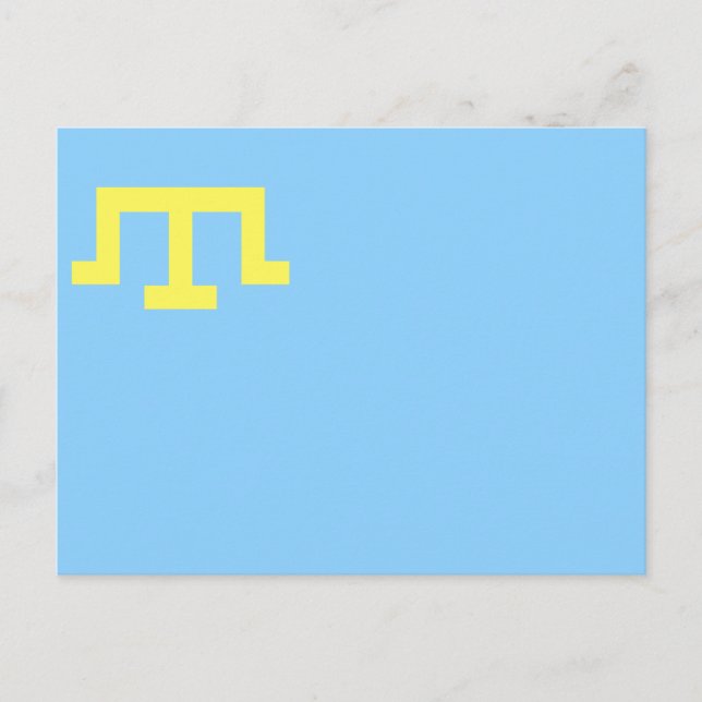 Carte Postale Drapeau des Tatars de Crimée (Devant)