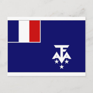 Carte Postale Drapeau des terres du Sud de l'Antarctique