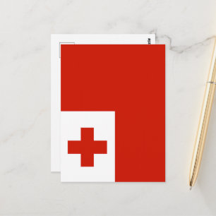 Carte Postale Drapeau des Tonga