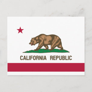 Carte Postale Drapeau d'État de Californie