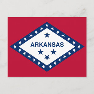 Carte Postale Drapeau d'État de l'Arkansas